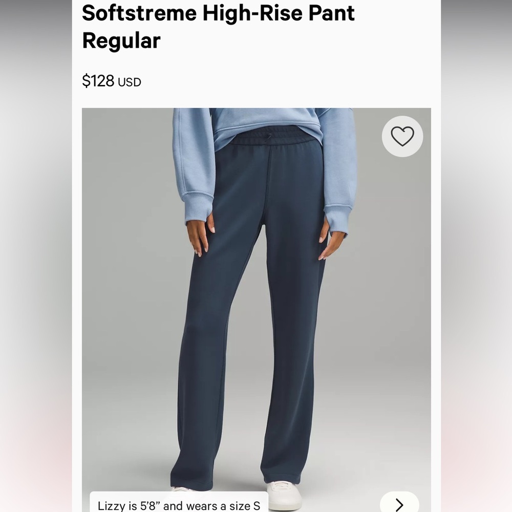 lululemon athletica Softstreme High-Rise Pant - Navy